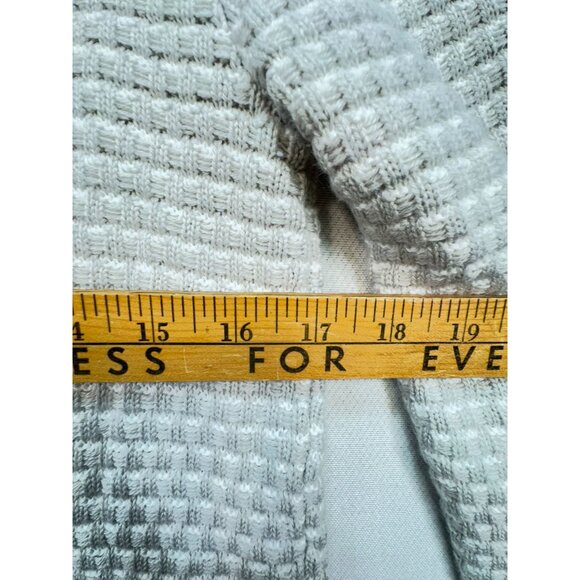 J.Crew Womens Knit Turtleneck Sweater Medium Gray White Textured - Picture 7 of 10